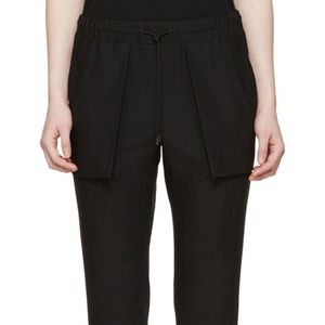 Public School Black Bellowed Pocket Track Pants